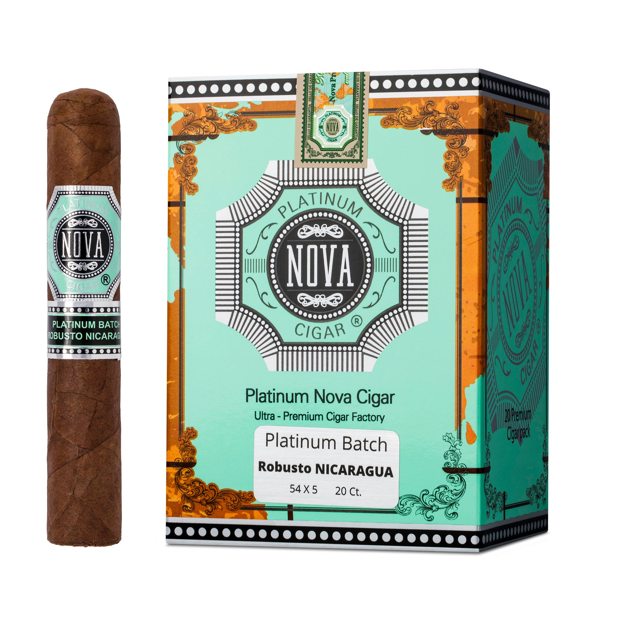 Platinum Nova Batch Robusto Nicaragua - 20ct – novacigar